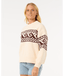 RIP CURL SOLEIL KNIT CREW - BROWN/OFF WHITE