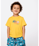 BOY LETS SEE THE WAVES TEE - DARK YELLOW