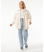 RIP CURL HIGH TIDE FLEECE SHACKET - OFF WHITE