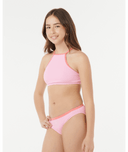 RIP CURL GIRLS PREMIUM RIB 2.0  BIKINI - WATERMELON