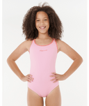 RIP CURL GIRLS PREMIUM RIB ONE PIECE - WATERMELON