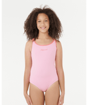 RIP CURL GIRLS PREMIUM RIB ONE PIECE - WATERMELON