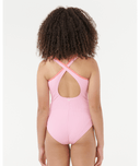 RIP CURL GIRLS PREMIUM RIB ONE PIECE - WATERMELON