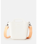 BEACH BLOOM CROSSBODY BUCKET - BONE