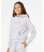 GIRLS VARSITY PRINT HOODY - GREY MARLE