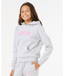 GIRLS VARSITY PRINT HOODY - GREY MARLE