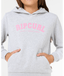 GIRLS VARSITY PRINT HOODY - GREY MARLE