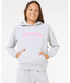 GIRLS VARSITY PRINT HOODY - GREY MARLE