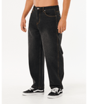 RIP CURL INNER VISIONS DENIM PANT - DARK ACID BLACK