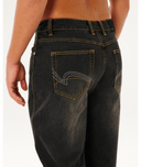 RIP CURL INNER VISIONS DENIM PANT - DARK ACID BLACK