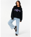 CALA NIGHTS HIBISCUS KNIT CREW - BLACK