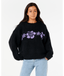 CALA NIGHTS HIBISCUS KNIT CREW - BLACK