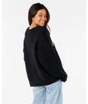 CALA NIGHTS HIBISCUS KNIT CREW - BLACK