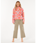 GIRLS NEON ISLES POLAR FLEECE - AQUA