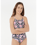RIP CURL GIRLS SUNSET SKIES ONE PIECE - NAVY