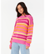 NEON ISLES COTTON STRIPE KNIT - PINK