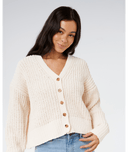 RIP CURL NEON ISLES CARDIGAN - OFF WHITE