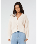 RIP CURL NEON ISLES CARDIGAN - OFF WHITE