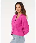 NEON ISLES CARDIGAN - LIGHT PINK