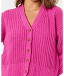 NEON ISLES CARDIGAN - LIGHT PINK