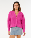 NEON ISLES CARDIGAN - LIGHT PINK