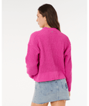 NEON ISLES CARDIGAN - LIGHT PINK