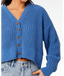NEON ISLES CARDIGAN - BLUE GREY