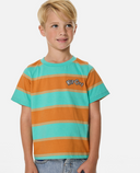 BOY RIDE THE WAVE STRIPE TEE - VITAMIN C