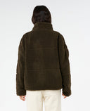 RIP CURL CALA NIGHTS SHERPA JACKET - BLACK OLIVE
