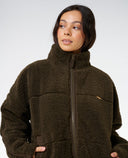 RIP CURL CALA NIGHTS SHERPA JACKET - BLACK OLIVE