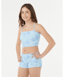RIP CURL GIRLS AOTS OCEANIC RIB TANKINI - TEAL