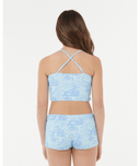 RIP CURL GIRLS AOTS OCEANIC RIB TANKINI - TEAL