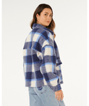 RIP CURL CALA NIGHTS CHECK JACKET - BLUE