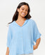 RIP CURL PREMIUM SURF S/S SHIRT - MID BLUE