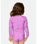 RIP CURL GIRL SUNSHINE CLUB LS SURFSUIT - WILD BERRY
