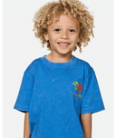 RIP CURL BOY SURF CHECK WASH TEE - ROYAL BLUE
