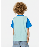 RIP CURL BOY SURF CHECK ART TEE - LIGHT AQUA