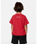 RIP CURL BOY SURF CHECK LWA TEE - WASHED RED