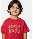 RIP CURL BOY SURF CHECK LWA TEE - WASHED RED