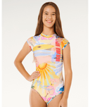 RIP CURL GIRLS MALIBU SS SURFSUIT - MULTICO