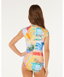 RIP CURL GIRLS MALIBU SS SURFSUIT - MULTICO
