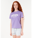 RIP CURL GIRLS SURF PUFF RELAXED TEE - PURPLE