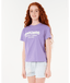 RIP CURL GIRLS SURF PUFF RELAXED TEE - PURPLE