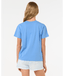 GIRLS SURF PUFF RELAXED TEE - BLUE