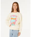 RIP CURL GIRLS SUNSHINE SQUAD CREW - BONE