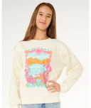 RIP CURL GIRLS SUNSHINE SQUAD CREW - BONE