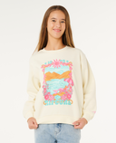 RIP CURL GIRLS SUNSHINE SQUAD CREW - BONE