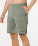 Green shorts with Rip Curl logo on a white background 20 inch