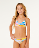 RIP CURL GIRLS MALIBU BIKINI - MULTICO