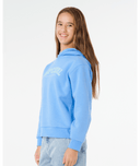 RIP CURL GIRLS STAPLE VARISTY HOOD - CORNFLOWER BLUE
